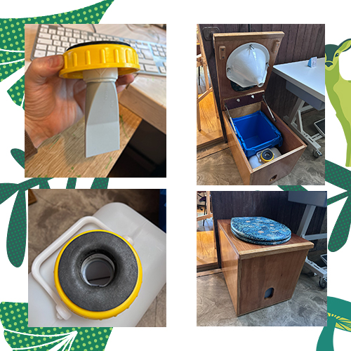 Autoconstruction toilettes sèches avec séparateur à urine